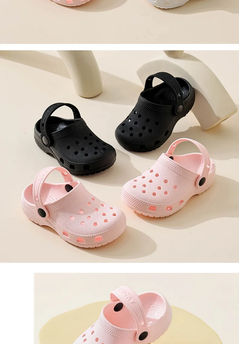 2026 Kinder Sommer Strand-Sandalen Unisex Lässige Garten-Clogs Outdoor Sandalen mit breiter Zehenbox für Mädchen Rutschfeste Haus- und Duschpantoffeln – Detail 14