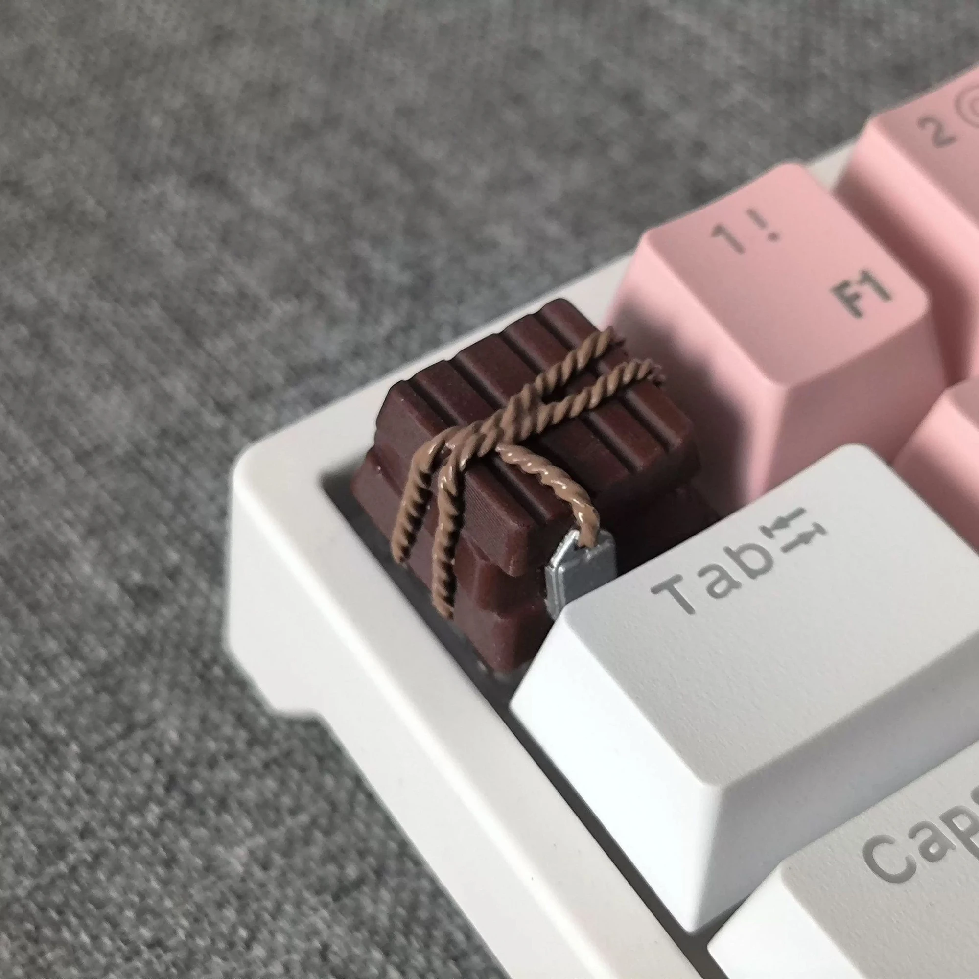 Cioccolato Custom novità Artisan KeyCap Handmade Resin Keyboard Cap Key Cap per accessori per tastiera meccanica