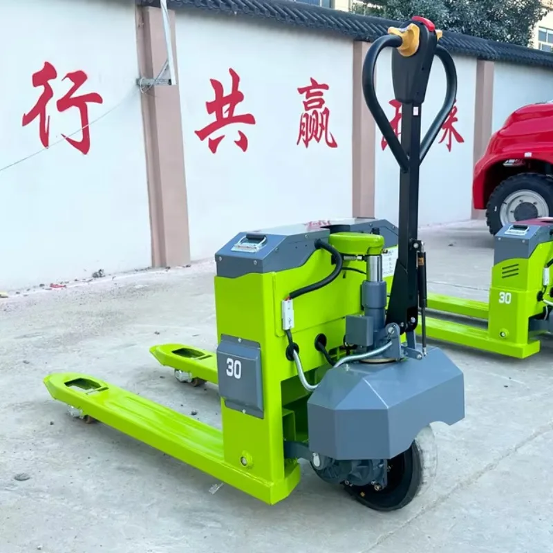 

Easy to lift 1 ton pallet truck electric pallet jack 2000kg lithium battery electric pallet jack