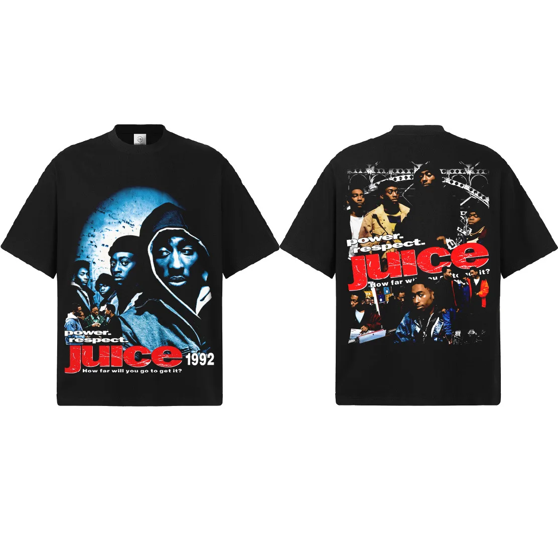 Juice 1992 Movie Graphic T-Shirt Men Women Oversized Hip Hop Casual Cotton Short Sleeve Classic Streetwear Fashion for Daily