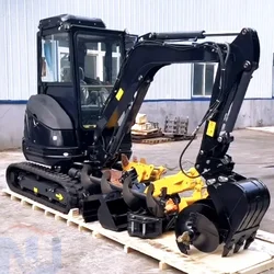 Chinese mini excavator 2ton 1ton 1.5 ton excavator cabin mini digger for sale