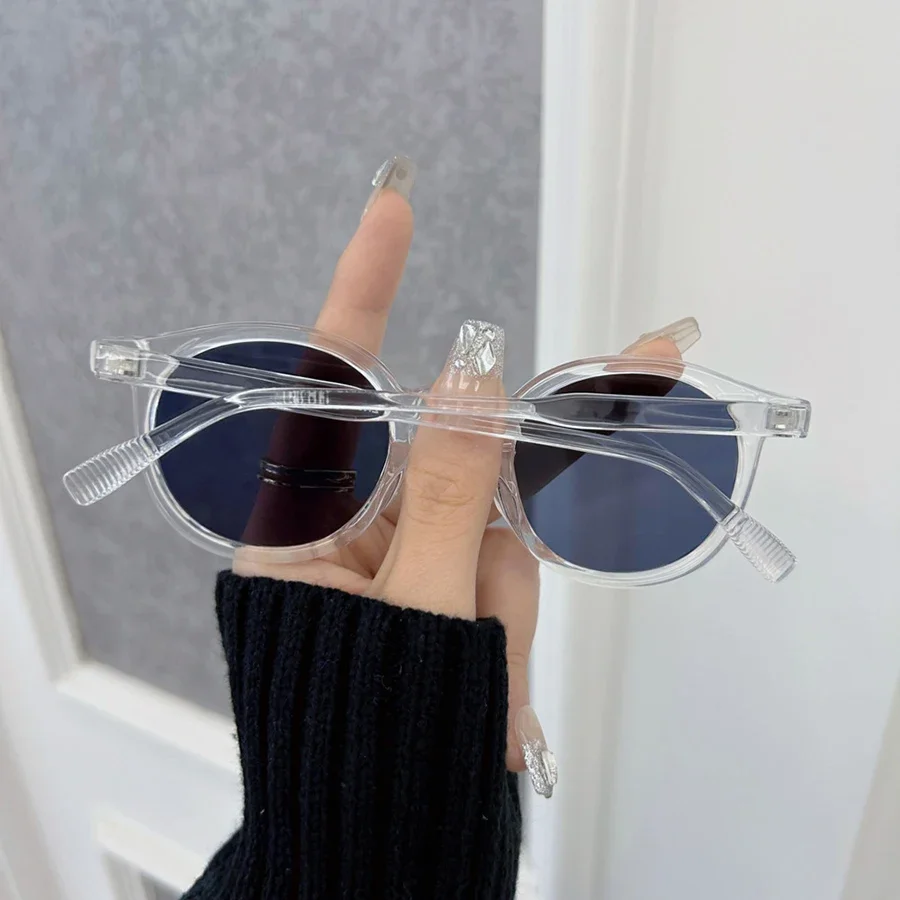 Okrągłe okulary przeciwsłoneczne w stylu vintage Kobiety Mężczyźni Moda Retro Okulary przeciwsłoneczne Kobieta Mężczyzna Lustro Moda Podróż Punk