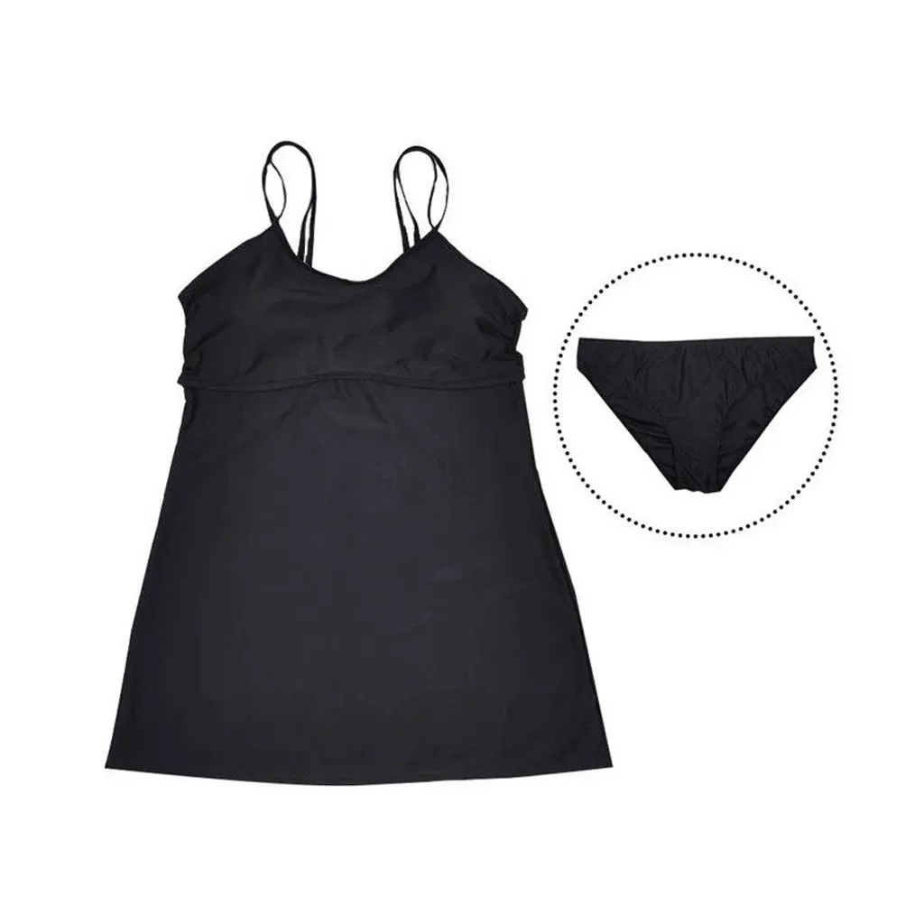 ผู้หญิงสีทึบ Beachwear ชุดว่ายน้ําพลัสขนาด Tankinis บิกินี่บราซิลฤดูร้อน 2024 Casual One Piece ชุดว่ายน้ําแบบอนุรักษ์นิยม