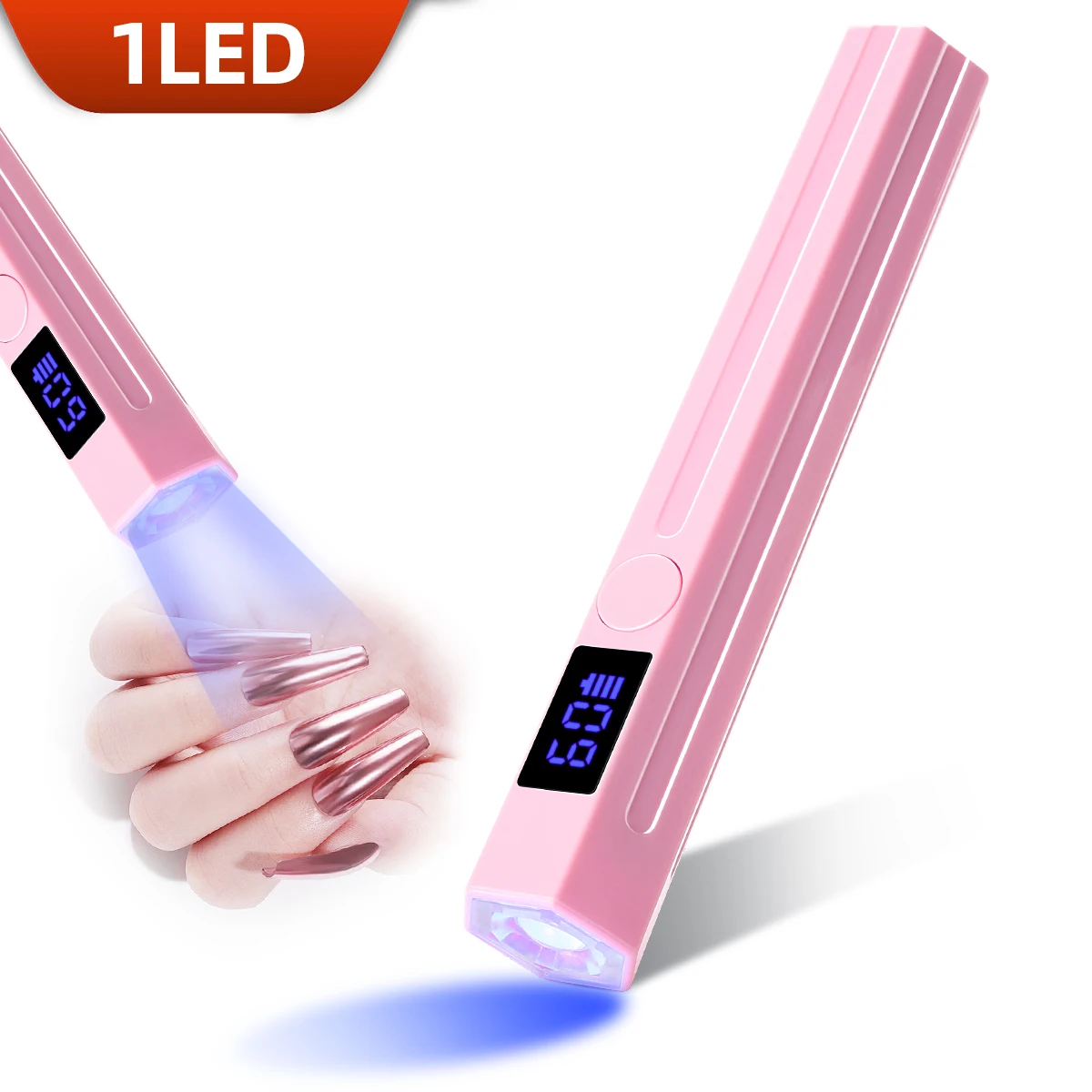 Cordless Mini UV LED Nail Drying Lamp Portable USB Rechargeable Quick Drying Manicure Lamp For Nails Gel Polish Nail Salon