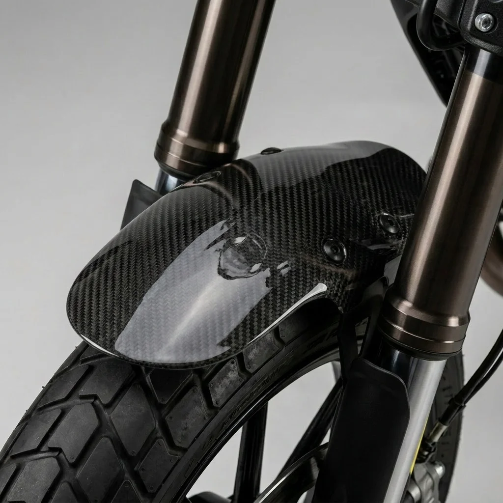 Carbon Fiber Motorcycle Front Fender Mudguard for Ducati Scrambler 800 Full Throttle 2015-2018 Flat Track Pro 2016