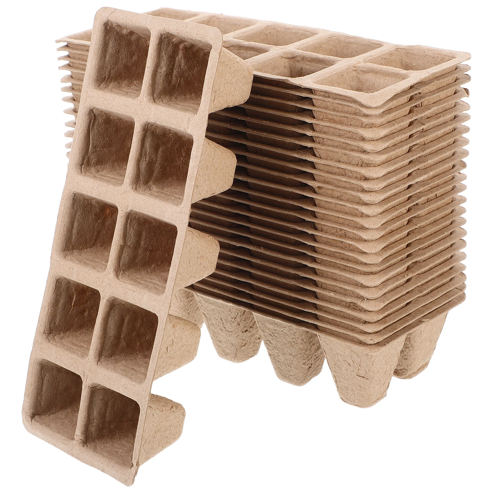 

20pcs Seedling Trays Plant Starter Cups Deep Pots for Indoor Gardening Germination Flower Vegetable Herbs Biodegradable Easy