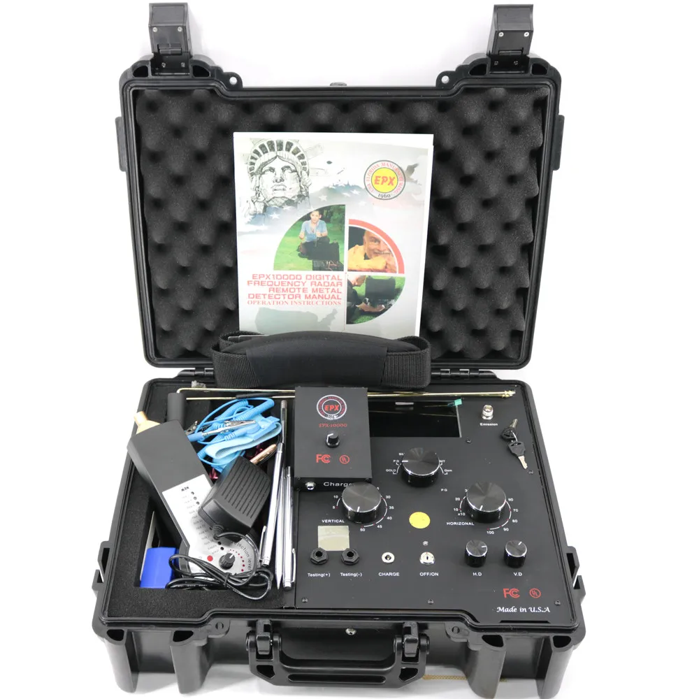 New Underground Metal Detector EPX-10000 Gold Diamond Silver Copper Treasure Finder Detector EPX10000 with Degausser