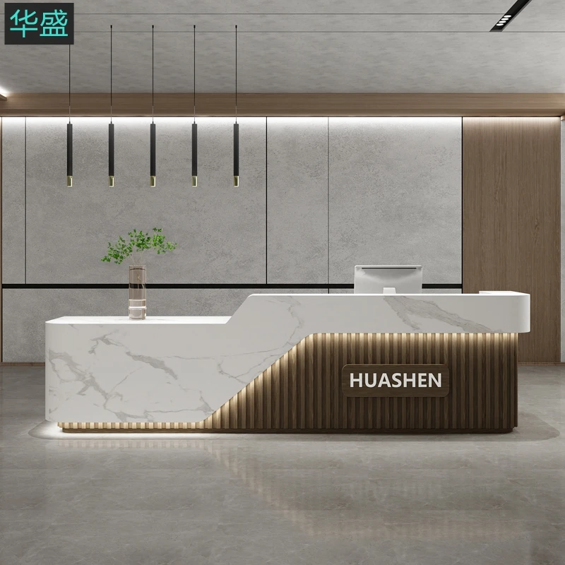 

Creative Beauty Salon Information Desk Clothing Store Reception Desk Nordic Simplicity Pulpito Para Igreja Modern Furniture