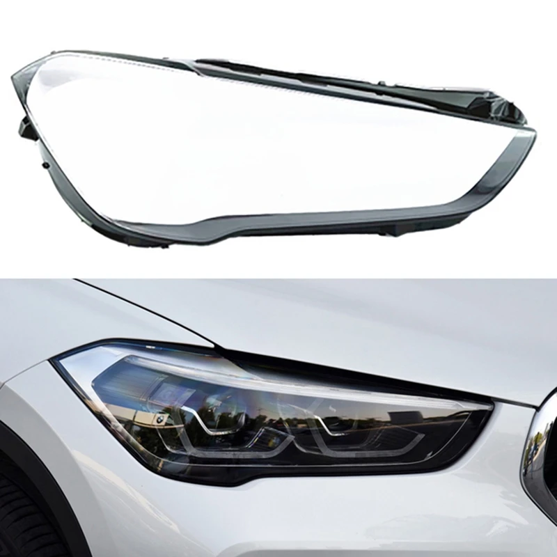 

For -BMW X1 F49 2020-2021 Car Transparent Lampshade Headlight Cover Glasses Lamp Shade Headlight Shell Cover Lens