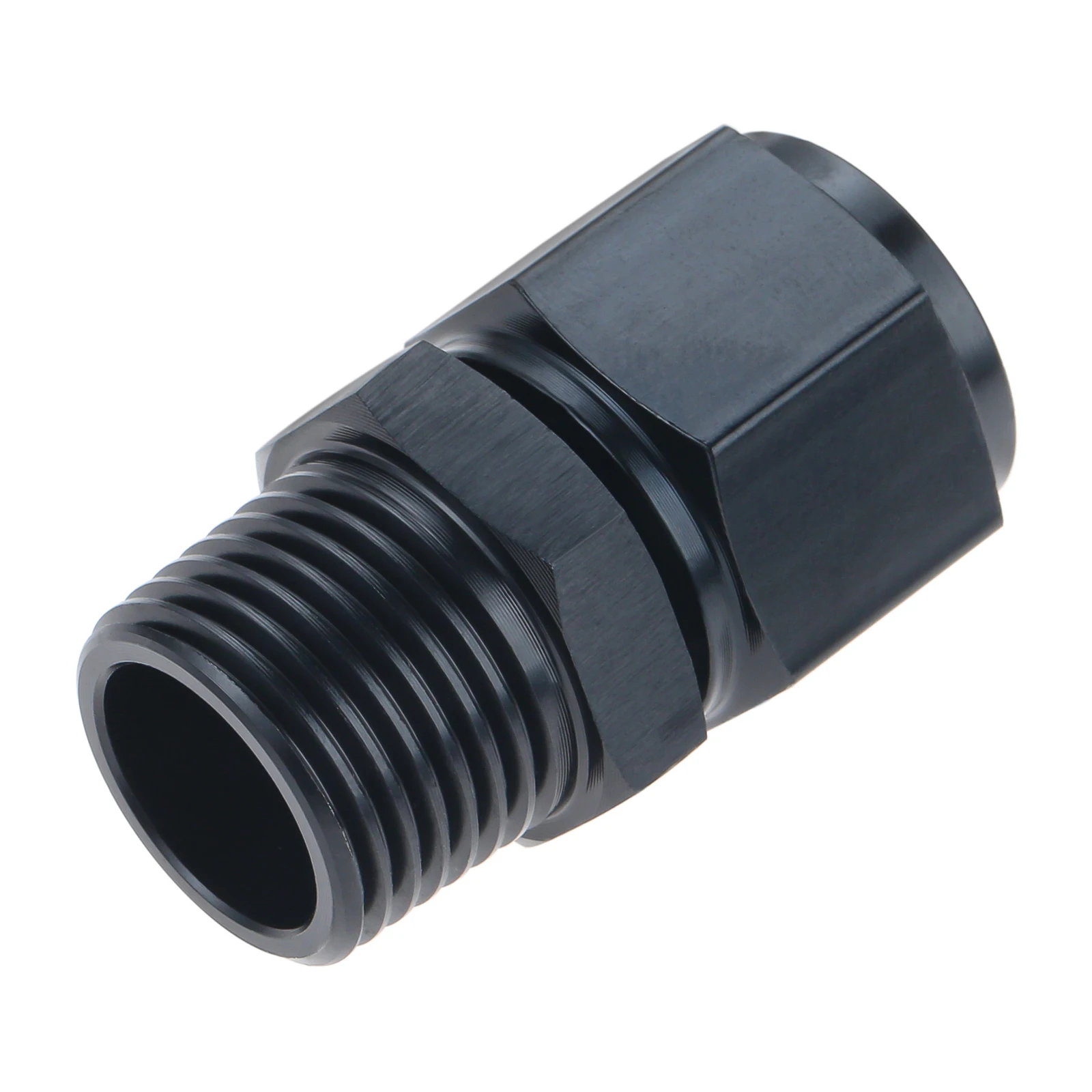 Aluminum Alloy Car Auto Fuel System 8AN Female Thread Flare Swivel To 1/2 1/4 3/8 NPT Pipe Male Rotary Adapter Connector Fitting