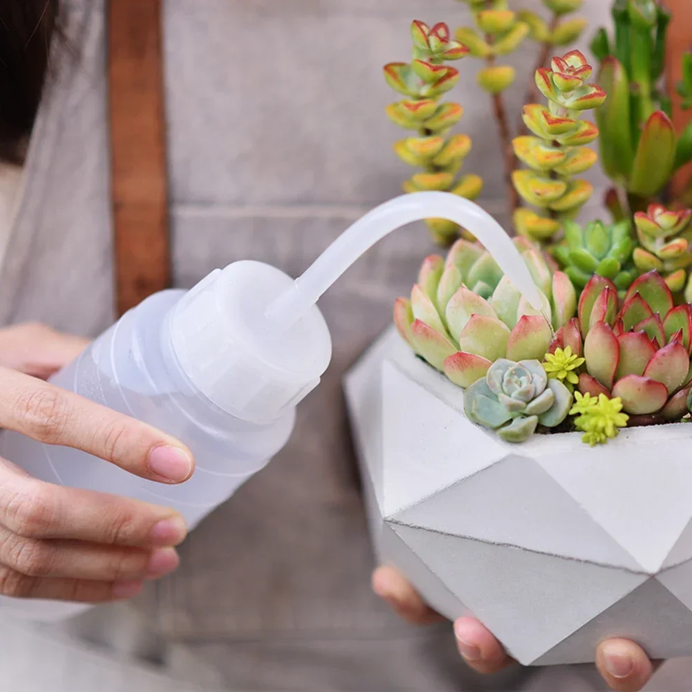 150/250/500/1000ml Squeeze Bottle Succulent Potted Plant Watering Pot Elbow Narrow Mouth Long Tube Watering Can Liquid Container