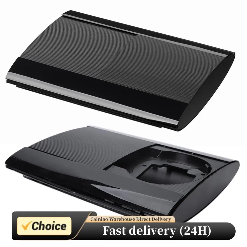 

Полный комплект корпуса, чехол для игровой консоли, новые игровые аксессуары, черный с винтами для PS3 Super Slim 4K 4000