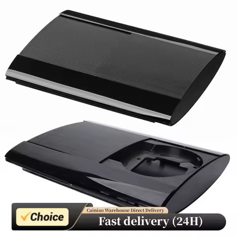 Complete Game Console Case Full Kit Gaming Accessories Black with Screws Console Faceplate Cover for PS3 Super Slim 4K 4000