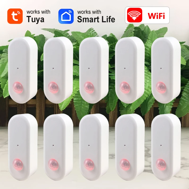 

Tuya WiFi PIR Motion Sensor Human Body Infrared Detector Smart Life APP Control Home Security Alarm Works With Alexa Google