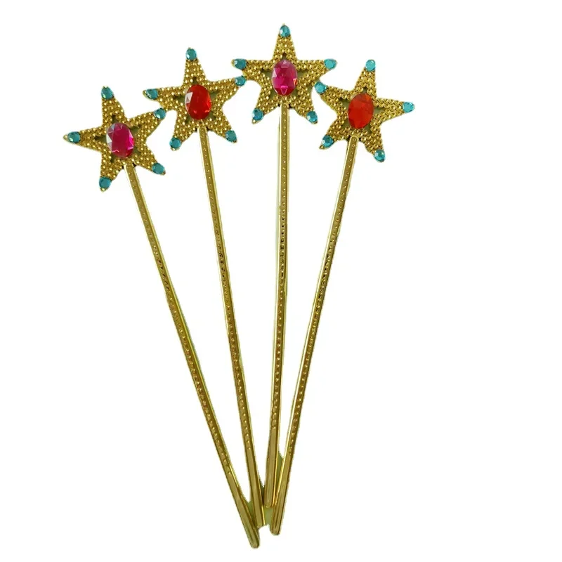 Super Mario Princess Peach Cute Five Pointed Star Fairy Wand Kids Stick Girl Birthday Gift Party Halloween Princess Cosplay Prop