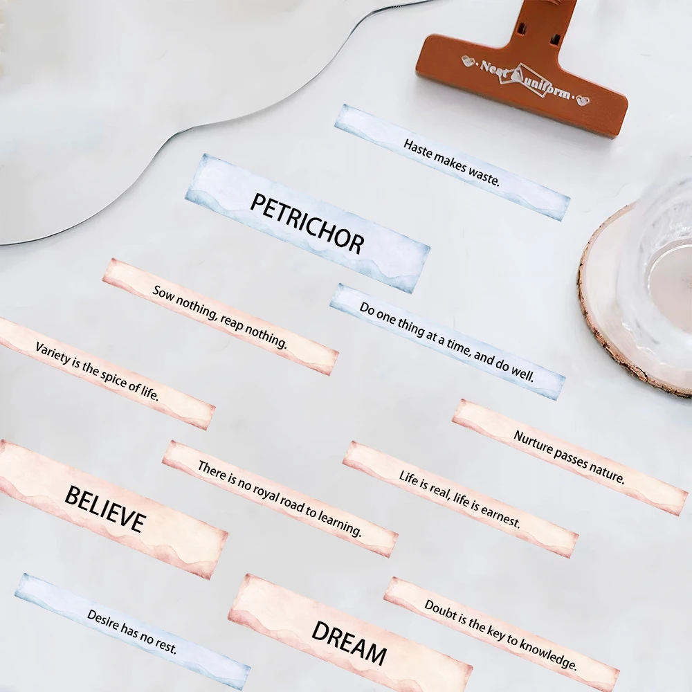 50PCS Retro Diary Words Stickers Car Diary Book Guitar Laptop Luggage Funny Motorcycle Skateboard Graffiti Decals Phone Sticker