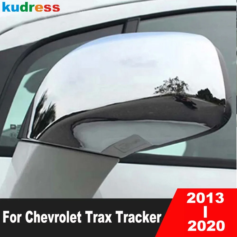 

Rearview Mirror Cover Trim For Chevrolet Trax Tracker 2013-2018 2019 2020 Chrome Car Side Wing Mirrors Cap Shell Accessories