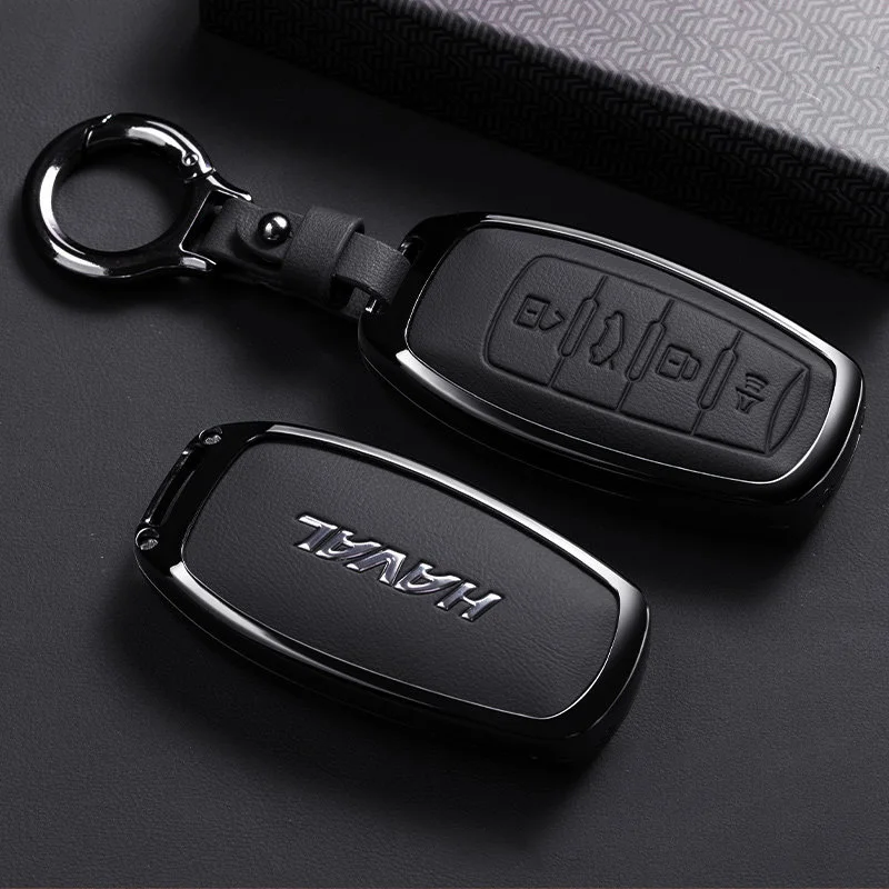 Autoschlüsseletui aus Zinklegierung für Great Wall Haval H6 Hover 2023 2024 2026 Schlüsselanhänger Fernbedienung Abdeckung Shell Gehäuse Halter Fob Zubehör – Detail 5