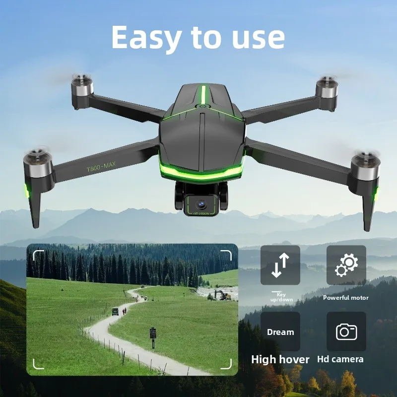

Новый дрон для аэрофотосъемки T800 с трехсторонней системой предотвращения препятствий, квадрокоптер с бесщеточным двигателем, 4K высокого разрешения