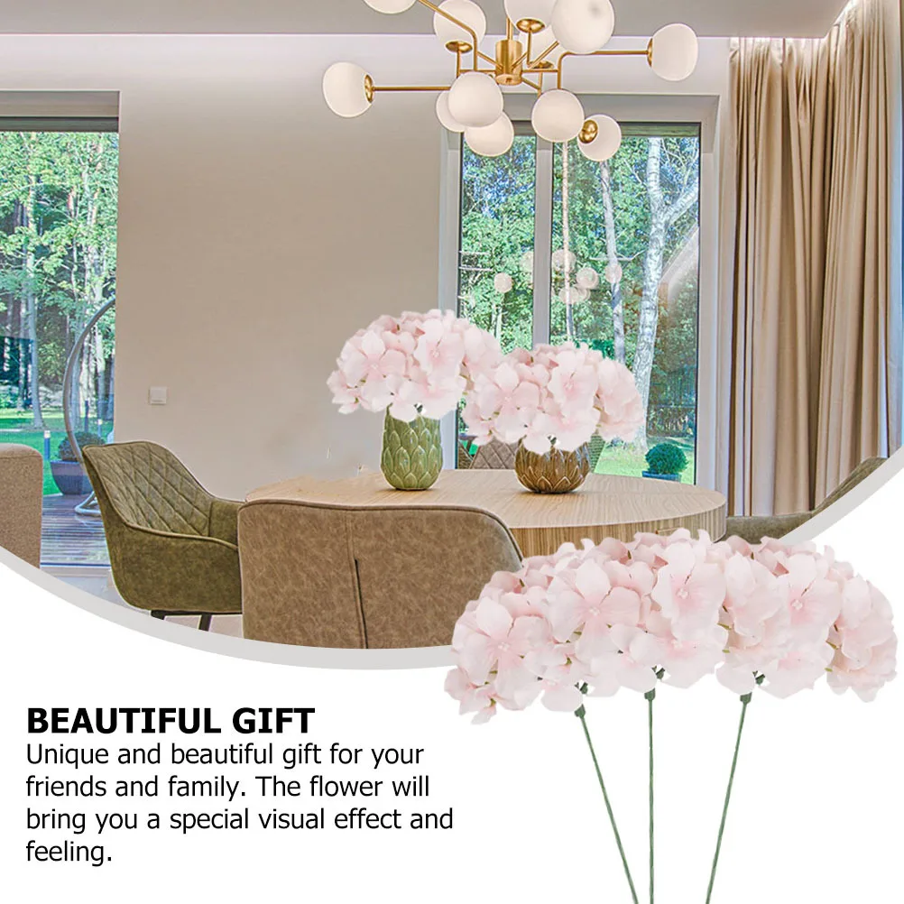 

10Pcs Simulation Hydrangea Flowers Realistic Artificial Flower Decor Wedding Home Party Table Arrangement Fake Flower Bouquet