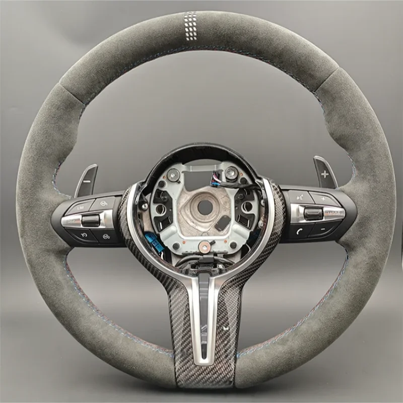 

CS Style With Carbon Trim Suede Steering Wheel for F01 F10 F20 F22 F30 F31 F32 M2 F87 M3 F80 M4 F82 F90 X5 F15 F16