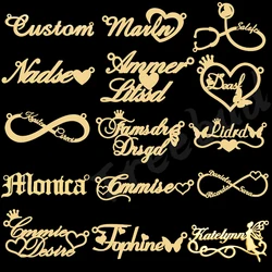 Treebud Multi-Style Custom Name Necklace Stainless Steel Personalized Nameplate Women Men Necklaces Party Birthfday Jewelry
