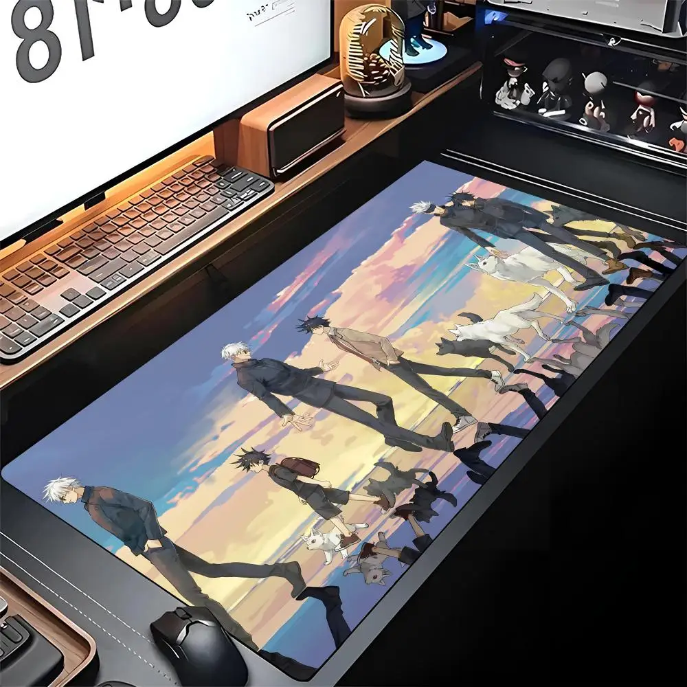

Jujutsu Kaisen Mouse Pad Edge Big Gaming Locking Computer Gamer Large Rubber Art Mousepad Laptop Desk Anime Mat