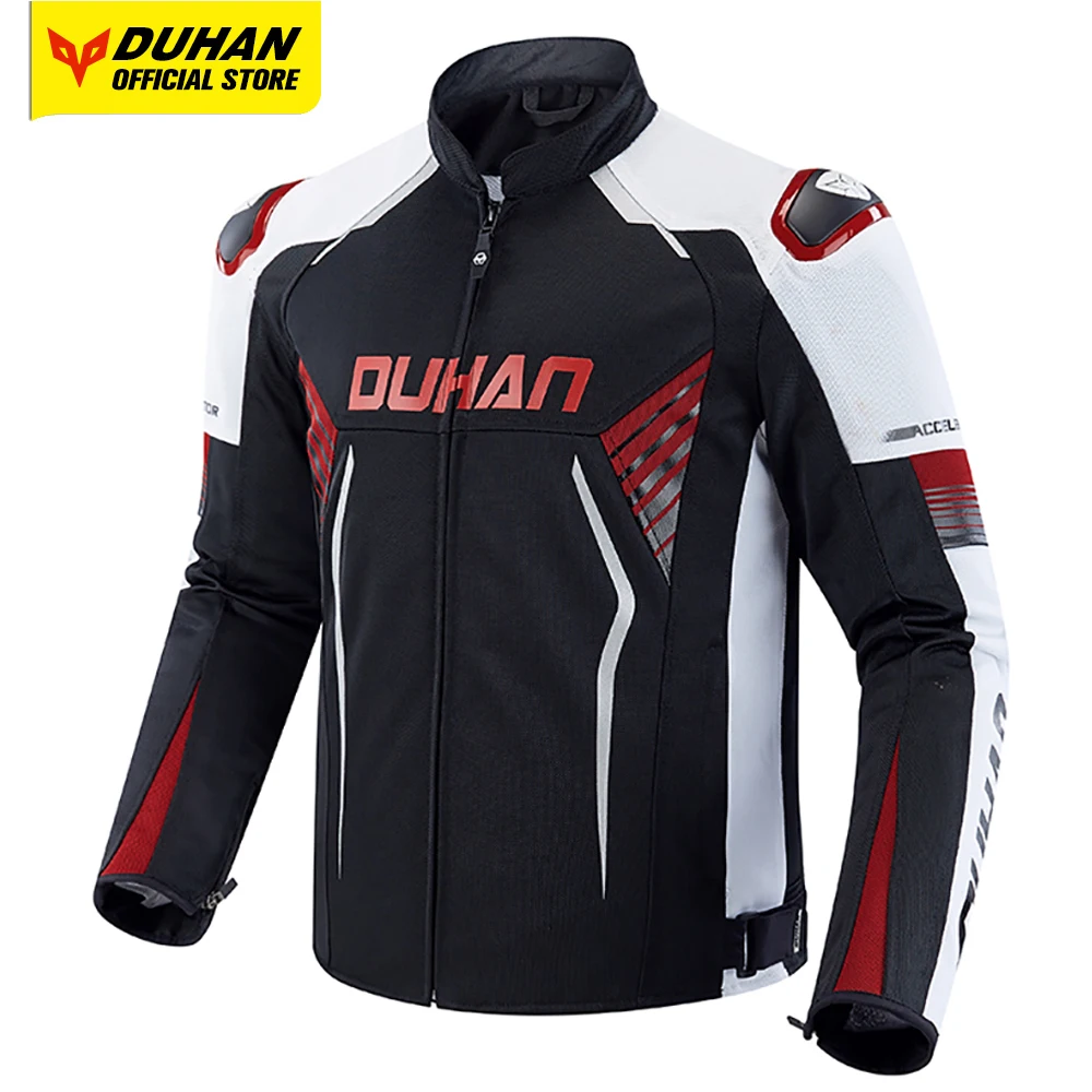 

DUHAN Summer Mesh Motorcycle Jacket Ventilate Moto Riding Jacket Wear Resistant Couple Style Cycling Suit Motocross Chaqueta