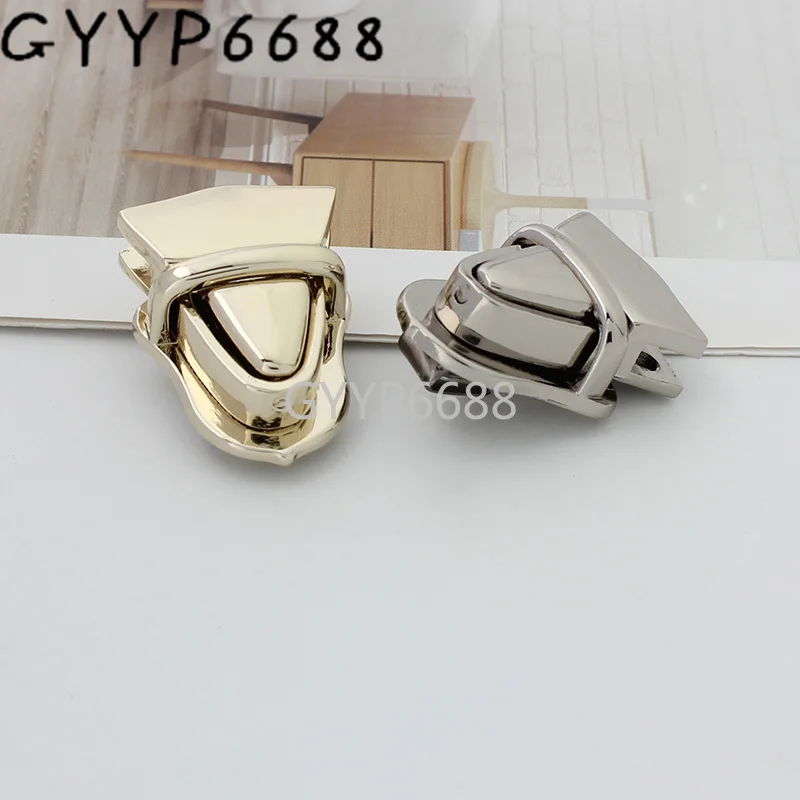 1-5-20 sets 2 colors 23x19mm Small size metal push lock hot sale gentlemen briefcase clasp press locks for handbags