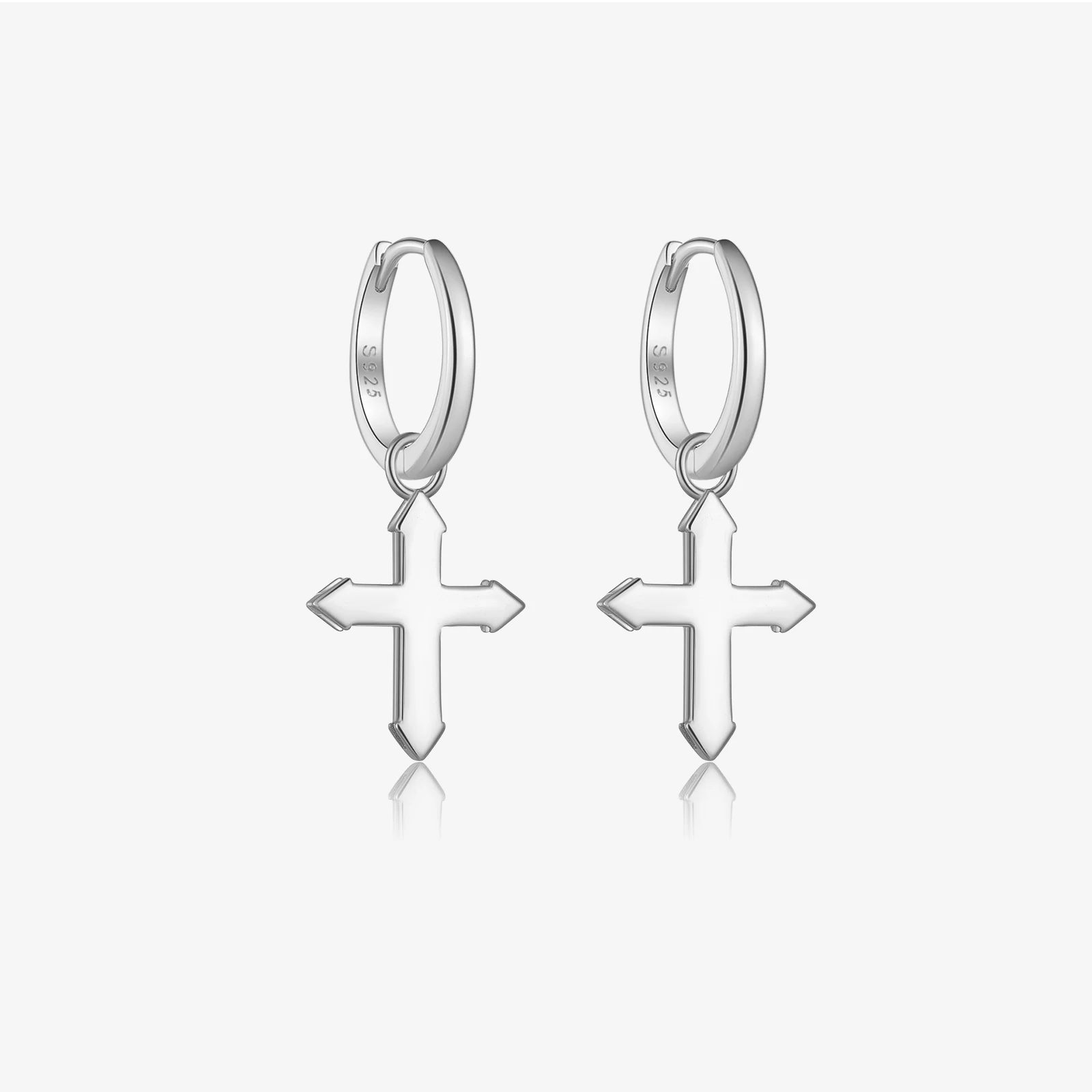 

VEWANT Women 100% 925 Piercing Silver Cross Pendant Drop Earring 2024 New Trend Fine Fashion Birthday Gift Party Jewelry