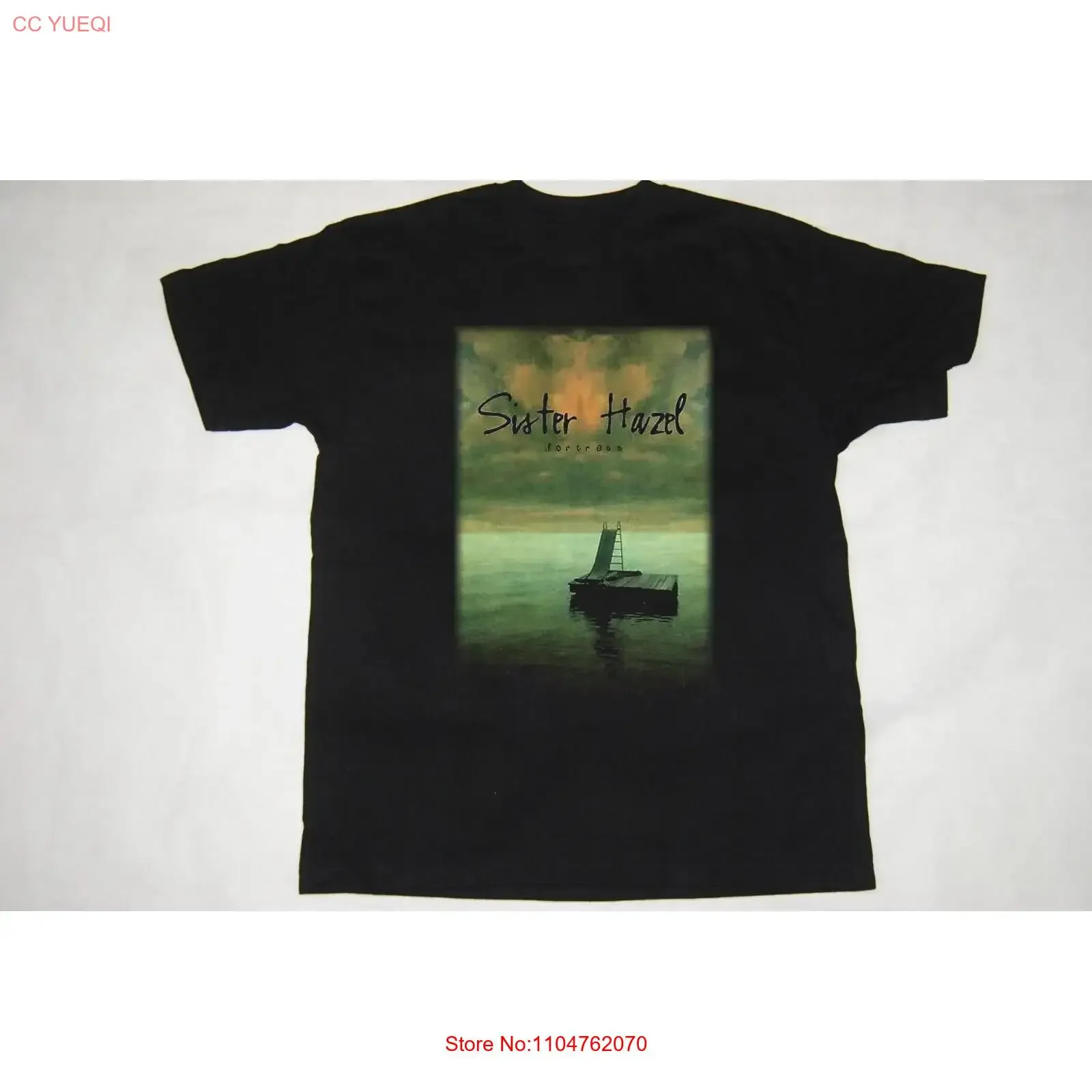 Music Black T Shirt Sister Hazel Band  Concert vintage Washed Stylish Comfortable streetwear Versatile Stretched