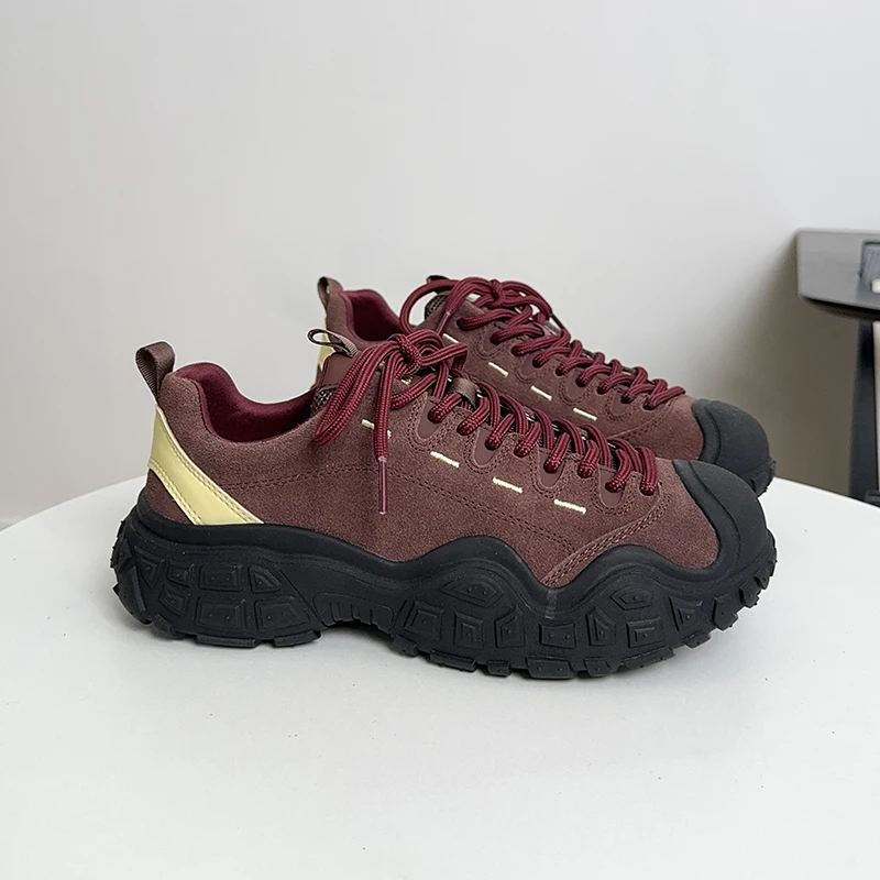 2024 nuove scarpe da trekking all'aperto autunno e inverno sneakers con piattaforma antiscivolo da donna scarpe da trekking comode multicolori