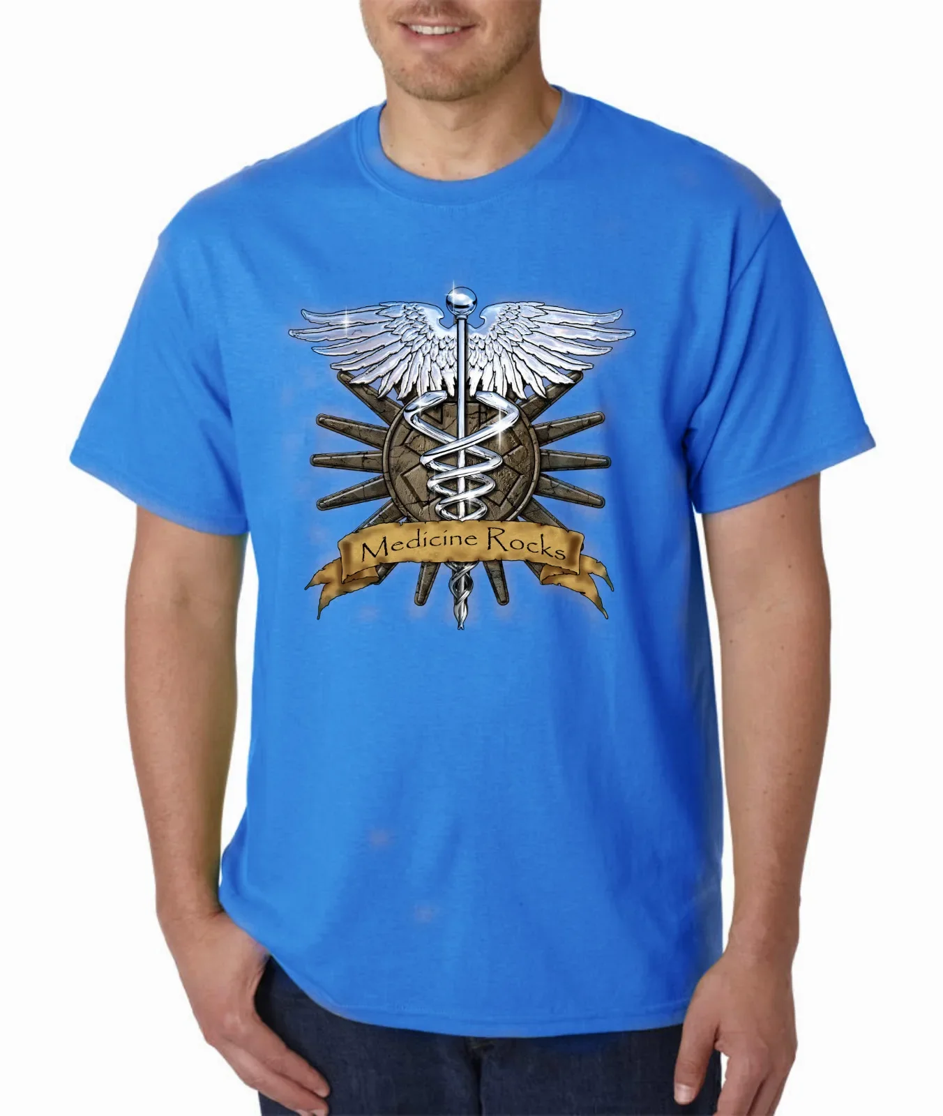 Caduceus EMS EMT Emergency Medical Paramedic Occupational T-Shirt. Summer Cotton Short Sleeve O-Neck Unisex T Shirt New S-3XL