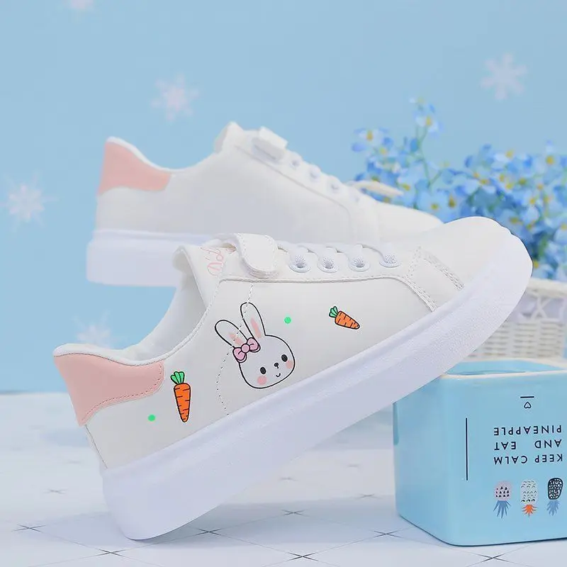 SHANPA Vitality Skateboard-Schuhe, vielseitige flache Unterseite, verschleißfeste Damen-Freizeitschuhe, Kawaii, bequeme Freizeit-Sneaker