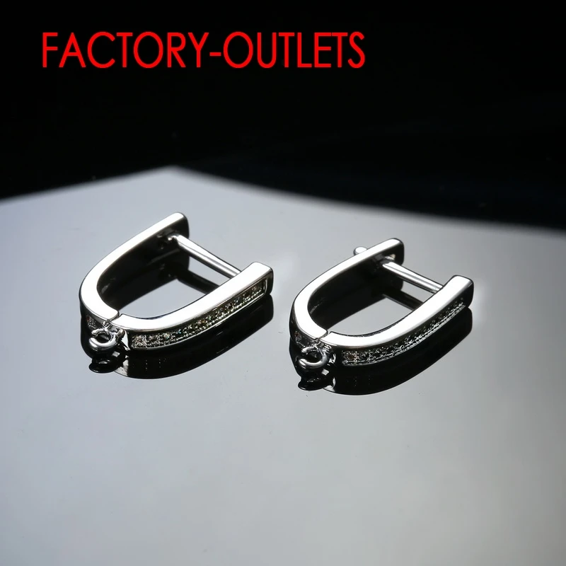 Fast Shipping New 925 Sterling Silver Jewelry Fittings Women Wedding Earrings With Full Austrian Crystal Micro Inlay Top Sale
