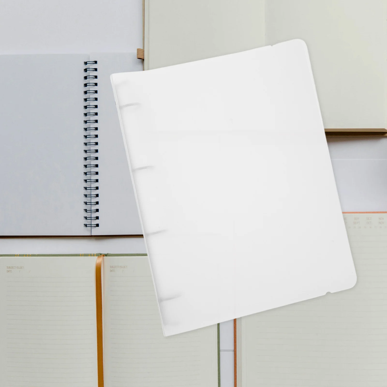 Matte Finish A4 Binder Folder Pp File Organizer With Steel Clip Elastic Band For Office School Use Expandable Folders For