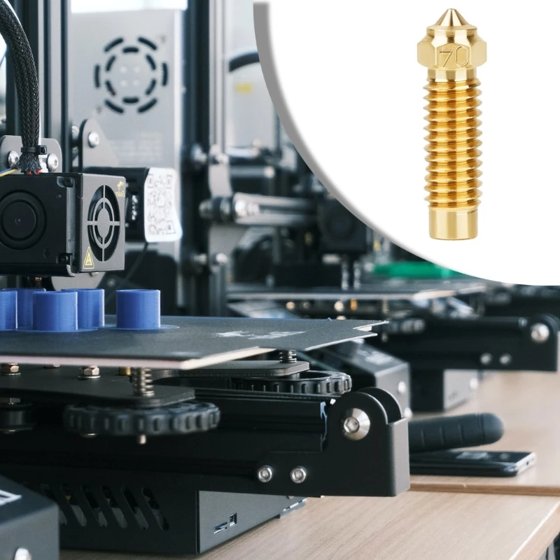 1PC ทองเหลืองและเหล็กชุบแข็งหัวฉีด 0.2 0.4 0.6 0.8 1.0 มม.สำหรับ Neptune 4Max / Neptune 4Plus 3D เครื่องพิมพ์