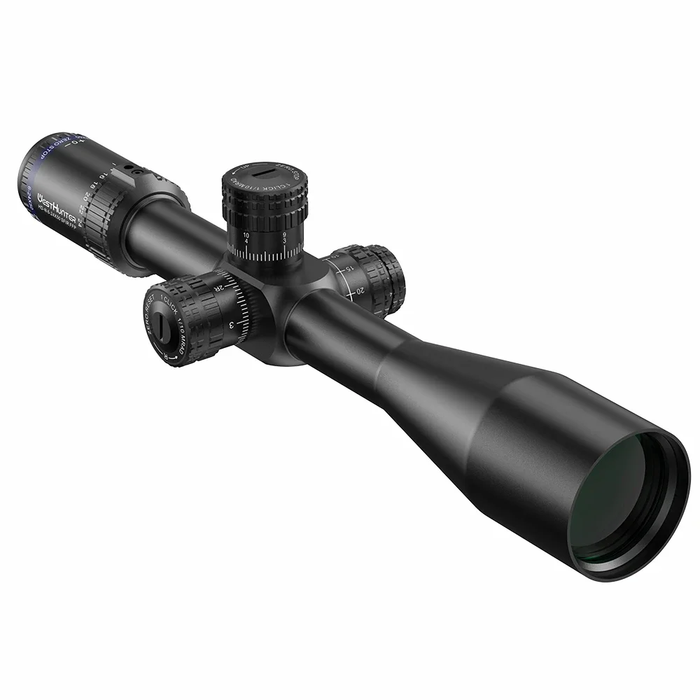 WestHunter HD-N 6-24X50 SFIR FFP صفر توقف نطاق الطائرة البؤرية الأولى Riflescope 1/10MIL الإضاءة الحمراء الصيد مشاهد بصرية