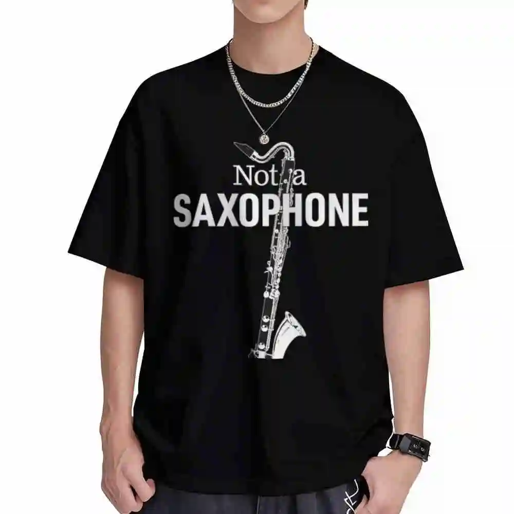 Humor For Clarinetists A Funny Joke Bass Clarinet Short Sleeve Tee 100% Cotton T-Shirt