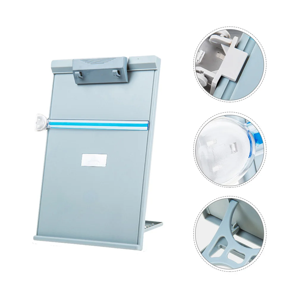 

Foldable Plastic Reading Rack Desktop Book Holder Adjustable Book Stand Convenient for Students Cooking Document Files Holder