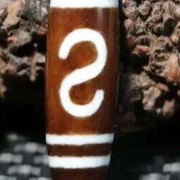 

CONGXINZAI1005009037751106 Тибетский маслянистый старый агат S Крючок для денег в качестве U Wish Be Rich Символ дзи Амулет из бисера 3A