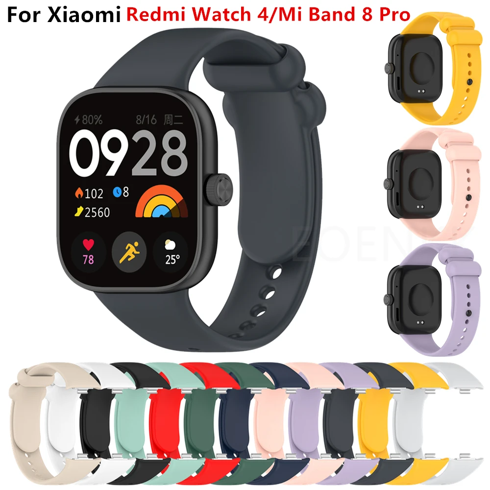 Correa deportiva de silicona para reloj inteligente, pulsera de repuesto para Redmi Watch 4, Xiaomi Band 8 Pro, mi Band 8 Pro