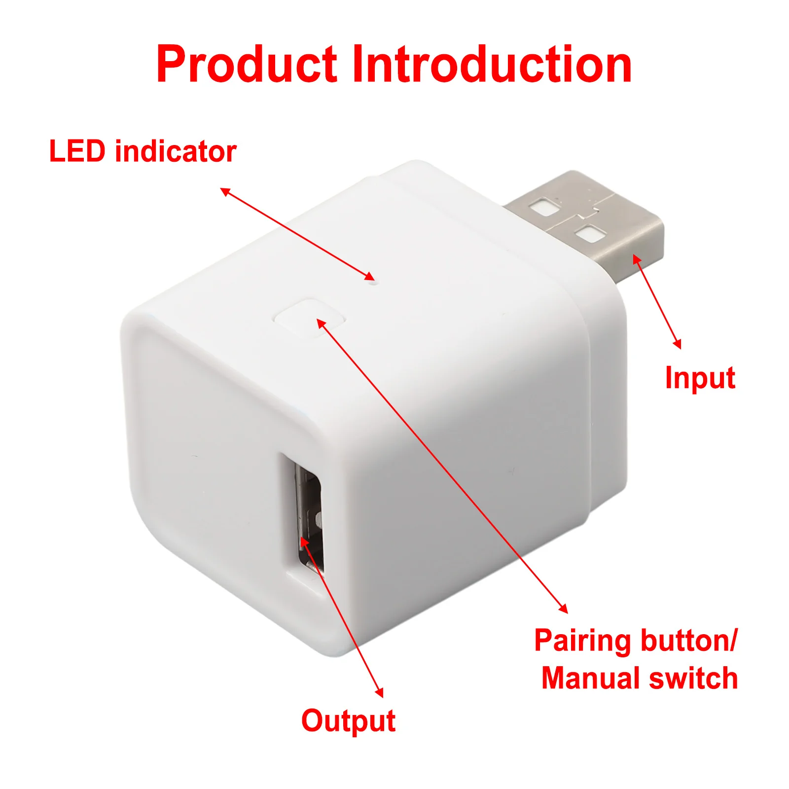 

Бесшовная интеграция с голосовыми помощниками, управление по Wi-Fi, надежная работа, умный USB-адаптер-переключатель для Tuya