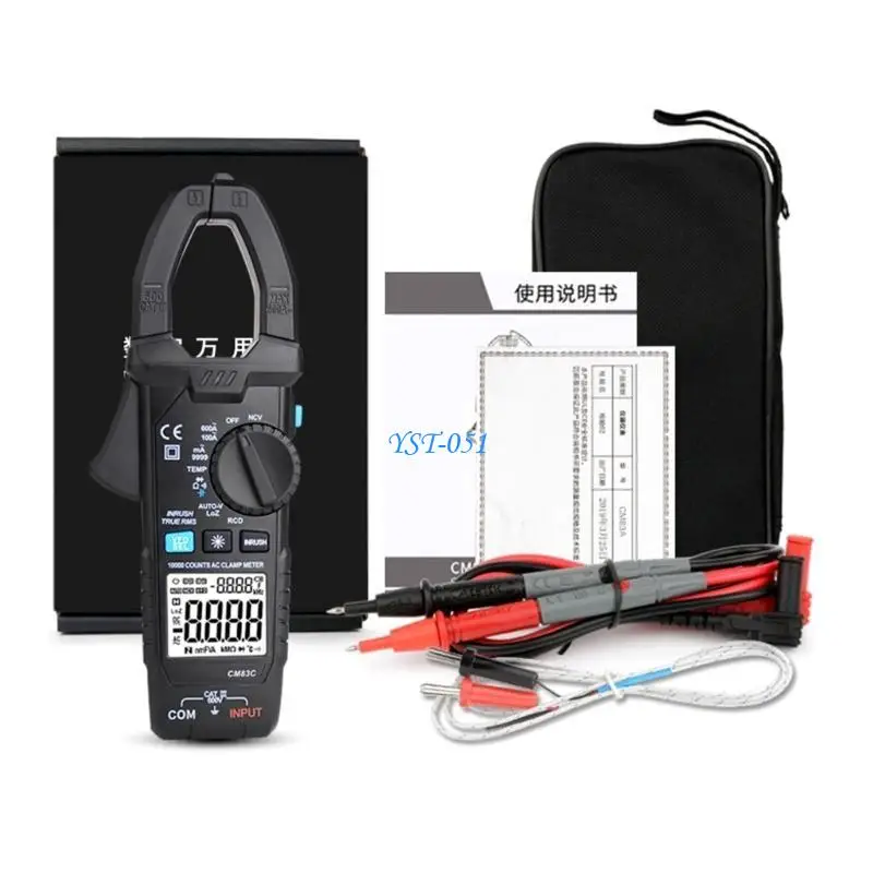 

E15A Upgraded Digital Clamp Meter High Accuracy Multimeter with LCD Backlight NCV