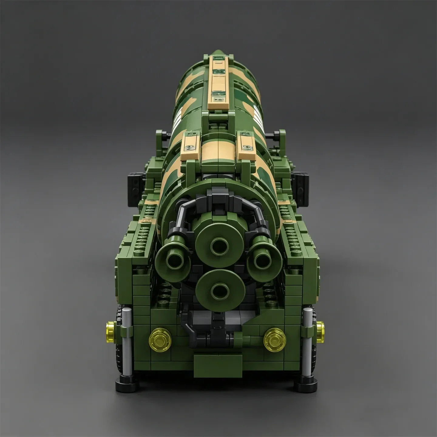 Military Missile Launcher ICBM MOC Figurine DF-21 Intercontinental Ballistic Missile Launcher Building Blocks