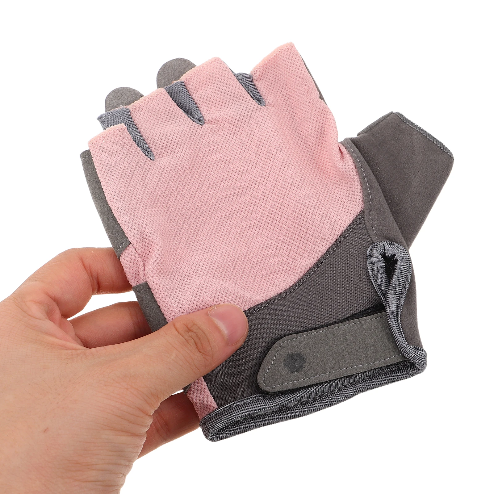 

1 Pair Half Finger Fitness Gloves For Men Women Padded Palm Non-Slip Workout Gloves For Weight Lifting Pull Ups Cycling Exercise