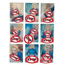 9Pcs/set Anime Dragon Ball Sexy Nude Domowa karta flash Android nr.Karta kolekcjonerska do gier ACG z serii 18 DIY