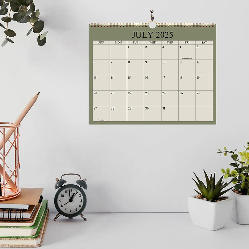 Everyday Wall Calendar for Home Decor, Office Planner & Schedule Board, Monthly To-do List Calendar