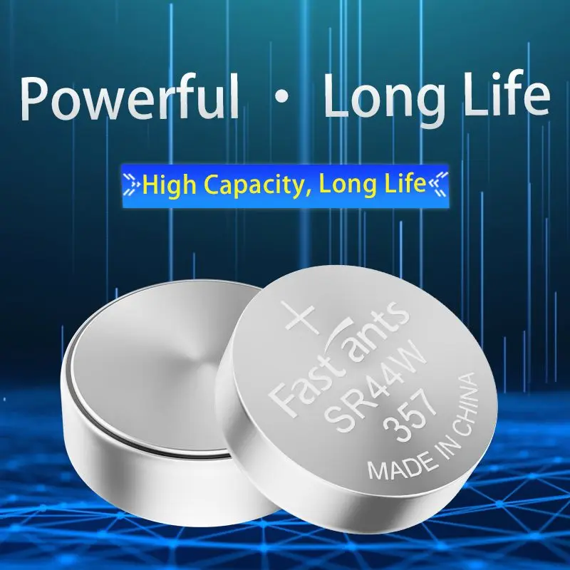 Original SR44W 357 1.55V Button Battery for Vernier Caliper Toy Camera Calculator Electronic Devices Replacement SR44SW A76 LR44