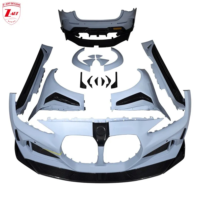 Комплект широкого кузова Z-ART M4 для BMW G82 G83, обновленный комплект кузова для BMW M4 2021+